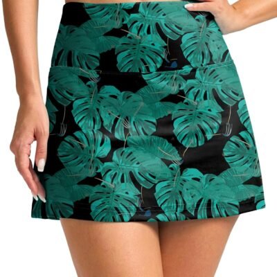 Women's High Waisted Swim Skirt with Pocket Tummy Control Tankini Swimsuit Bathing Suit Bottoms for Women